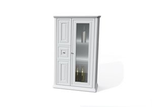 Romantica display cabinet 7520, Showcase with glass door