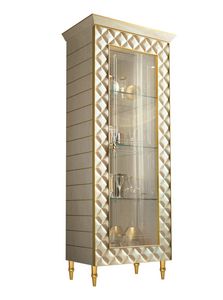 SIPARIO display cabinet 1, Classic luxury display cabinet with decorative lozenges