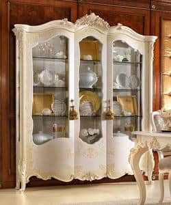 Vittoria Display Cabinet lacquered, Hand lacquered classic display cabinet, for refined lounges