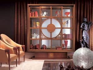 VL12 Il Quadro display cabinet, Library display cabinet, interior lighting, classical style