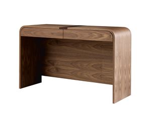 710601 York, Dressing table in canaletto walnut, with two drawers