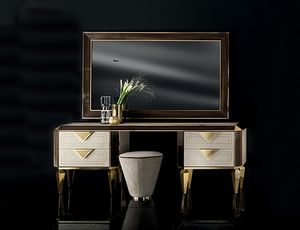 DIAMANTE dressing table, Dressing table with 4 drawers, with a refined design