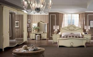 Tiziano dressing table, Classic luxury dressing table, to bedrooms