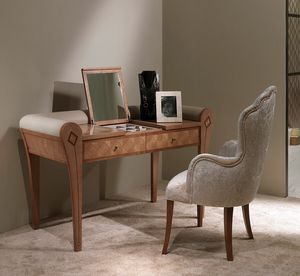 TS07 Charme dressing table, Dressing table with mirror and storage compartment