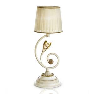 Art. 1038/L, Table lamp lacquered, in gold, for classic bedrooms