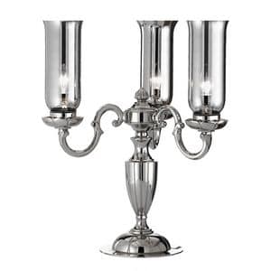 Art. 180/L3, Candelabrum in polished nickel, with 3 lights, CE approved