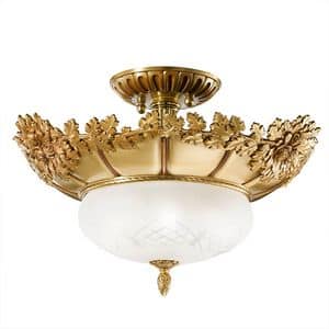 Art. 700/4SF, Ceiling lamp in French gold, for home use