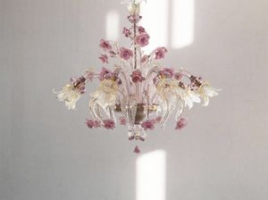 FLEUR-SECOLO, Luxurious floral Murano chandelier