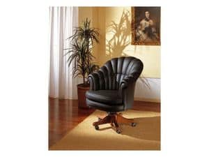 Arlon, Revolving armchair for presidential office, in leather