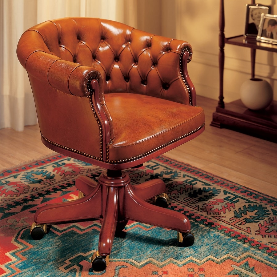 EISENHOWER, Luxurious leather chairs for executive office