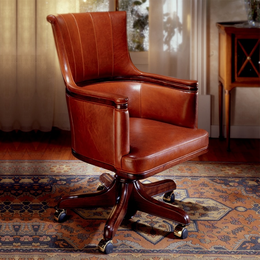 REAGAN, Executive office armchair in leather