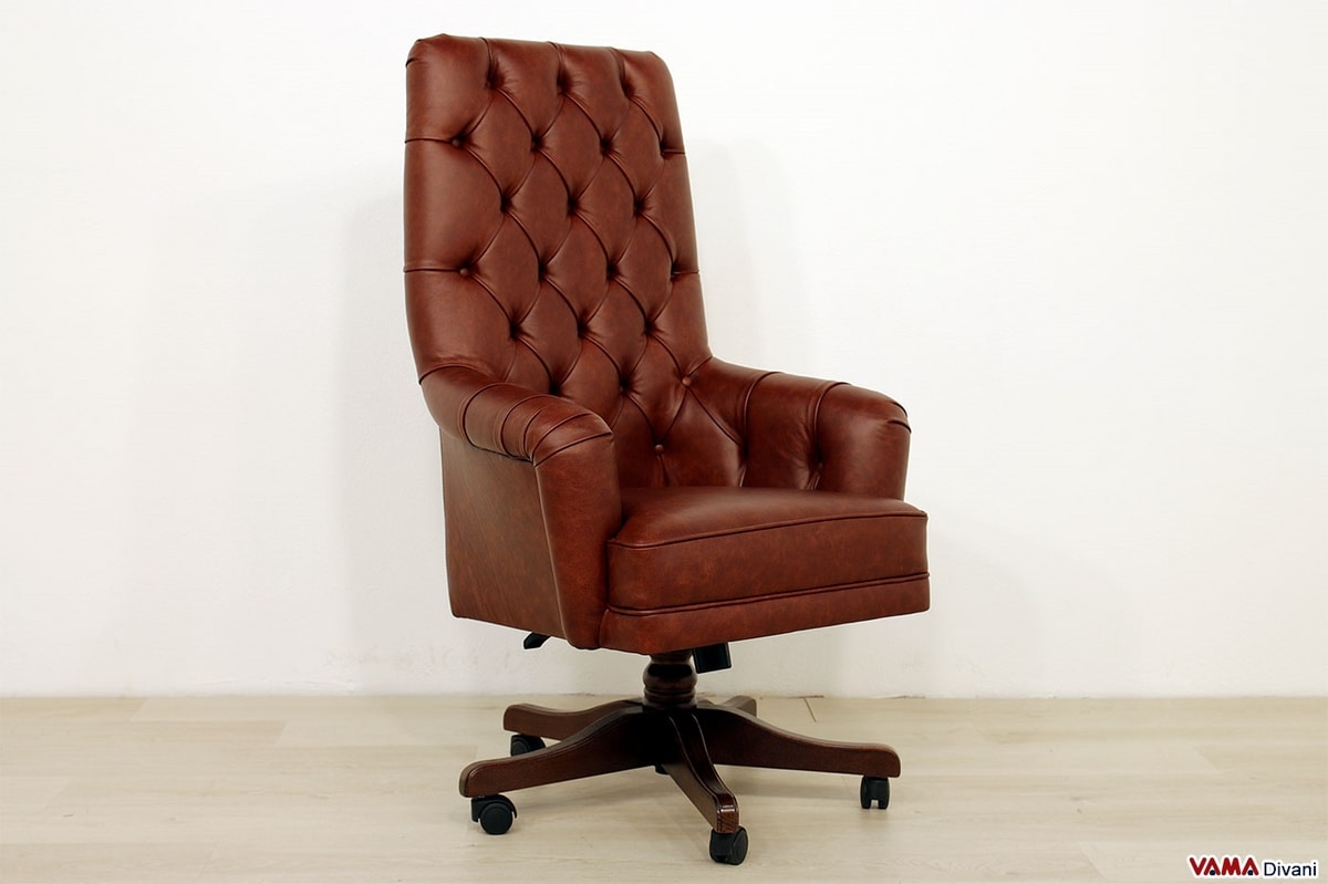Presidential Office Armchair With High Back Idfdesign