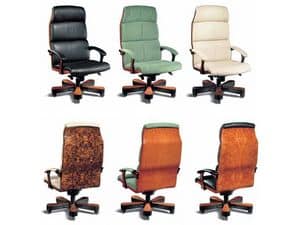 Vela Legno, Presidential chairs in leather Luxury office