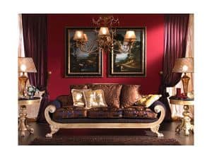 3470 SOFA, 3 seater sofa, Empire style, for classic lounge