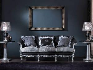 715 SOFA, 3 seater sofa, hand-carved, luxury classic style