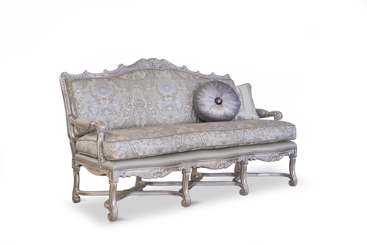Alessia sofa, Hand carved classic sofa