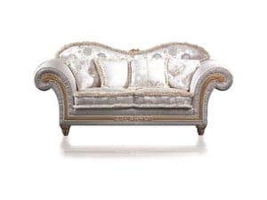 Art. EX 32 Excelsior, Two-seater sofa, for classical living rooms and luxury hotel