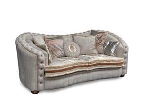 Aurora, Luxury sofa with tufted decoration