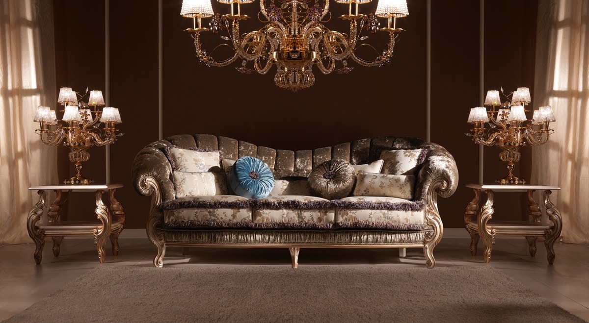 Benedetta, Luxury classic sofa, high-quality, for villas