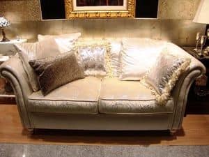 Briefi, 2 seater sofa for living room, luxury classic
