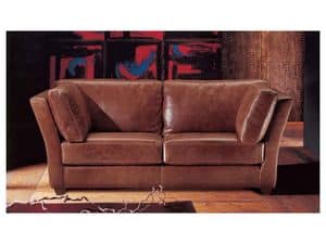Celeos, Two-seater leather sofa, sofa-bed available