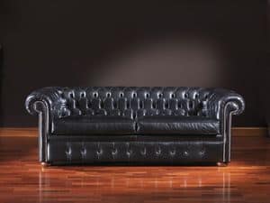 Chesterfield, Timeless leather sofa suited for office and residential environments