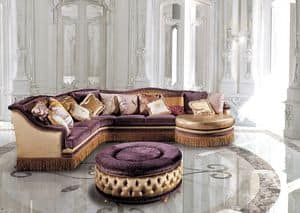 Dec Tre Sittingroom, Luxury classic modular sofa, for living rooms