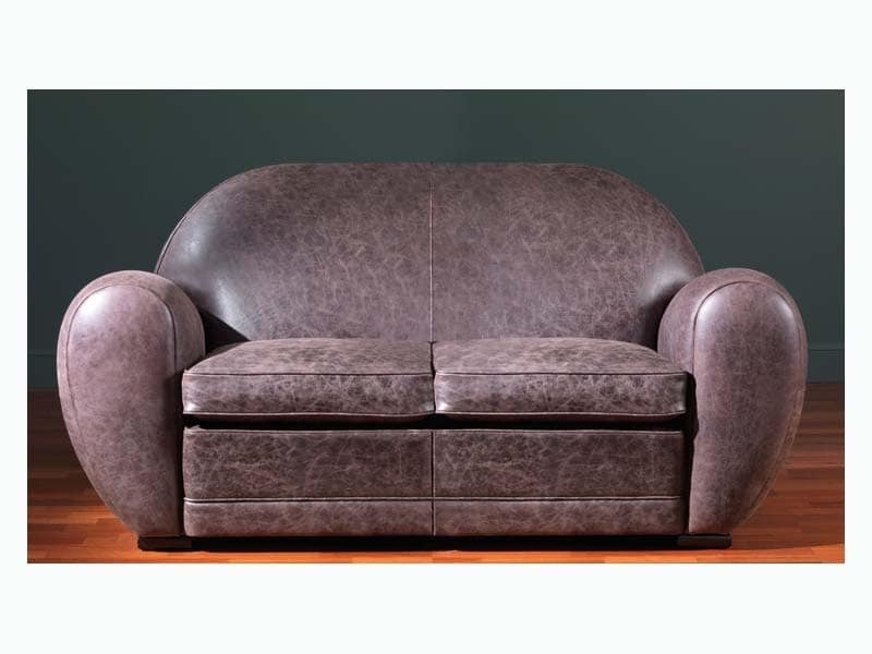 Edward Sofa, Leather sofa with a high level of craftsmanship finishes