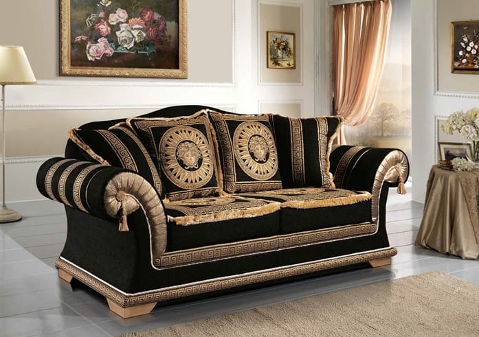 EMPORIO sofa, Classic sofa upholstered in elegant fabric
