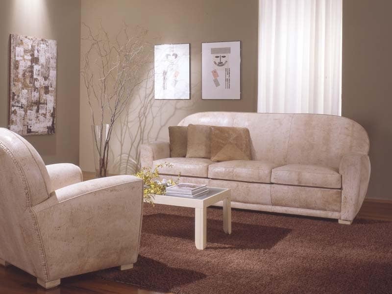 Geo Sofa, Leather sofa for the living room and waiting room