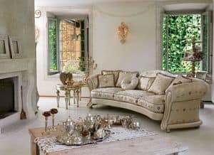 Giselle ring, Luxury classic sofa, sinuous line