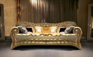 Joker, Upholstered quilted sofa, hand crafted, made in Italy