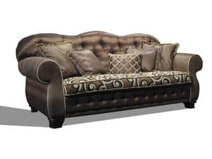 Joy, Classic sofa with tufted backrest