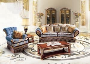 Lisa Due, 3 seater sofas, for classic luxury stands