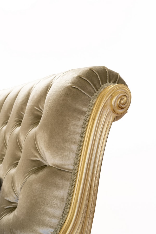 Ninfea sofa, Classic Louis XVI style sofa