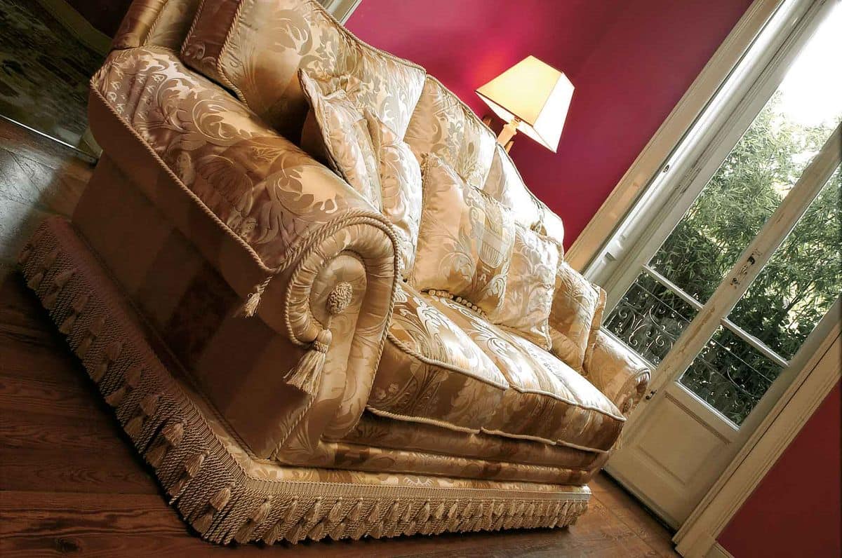 Paloma, Sofa in classic luxury style, handmade