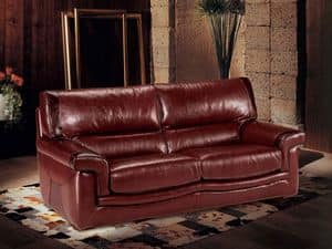 Parker, Leather sofa, sofa-bed available
