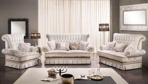 QUEEN, Classic style sofa with 2 or 3 seats