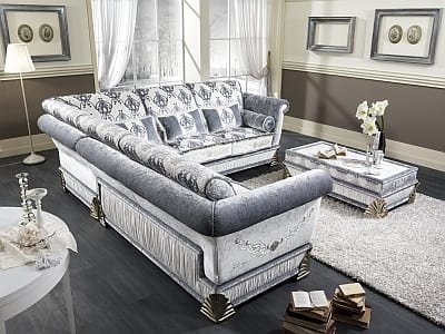 RIALTO angular, Customizable corner sofa, luxury classic style