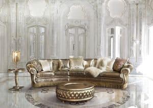 Florida, Sofa with gold trim, for classic stay