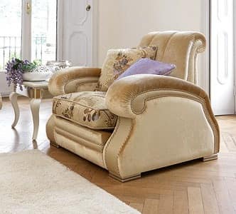 Sibilla, Classic style sofa Practice