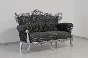 Stradivari 2-seater, Classic sofa with tufted upholstery