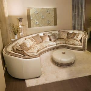 Venere, Corner classic sofa in original contemporary style