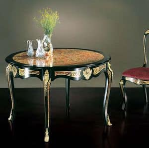 1155, Round luxury classic table, for dining room