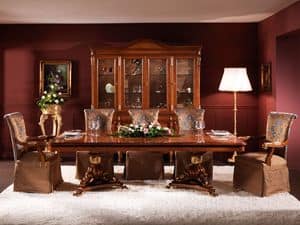 170, Rectangular luxury table, with inlays, myrtle burl