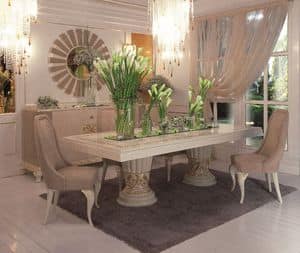 Art. 100, Rectangular table classic luxury dining room
