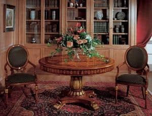 Art. 1112, Round table made of inlaid wood for dining rooms