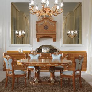 Art. 370A, Oval dining table, classic style