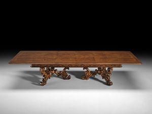 Art. 854 table, Table with sophisticated and complex carvings, classic style
