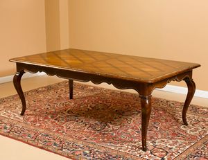 Art. B15 table, Table with inlaid top, extendable